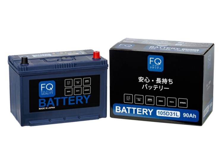 Батарея аккумуляторная FQ 105D31L 90А/ч 750А 12В обратная полярн. выносные (Азия) клеммы